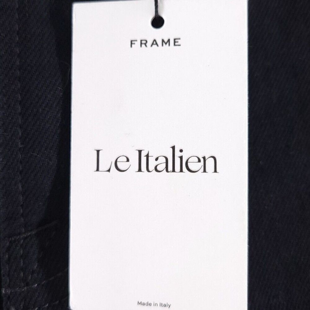 Frame Le Italien True Straight Black Noir Jeans Womens Size 25 - Picture 11 of 11